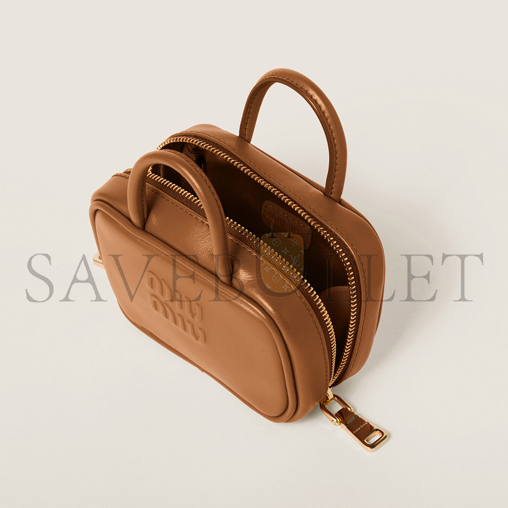 MIUMIU LEATHER MICRO BAG 5NR036 (11*7*4cm) MIUMIU LEATHER MICRO BAG 5NR036 (11*7*4cm)